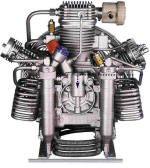 Bauer Mariner 320 high pressure breathing air compressor block