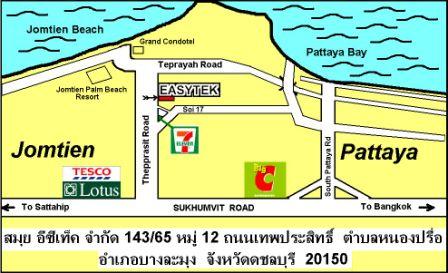 DITC SEAP Training Center Map - Samui Easytek Co, Pattaya, Thailand