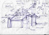 Hydrostatic test system bench and equipment layout sketch