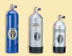 Aluminium, Steel and zinc dipped steel scuba tanks spare parts and support