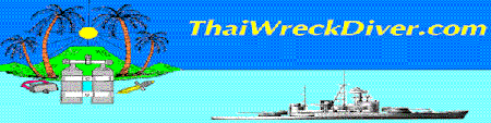 Thailand ship wreck diving information, GPS locations, Dive Planning software