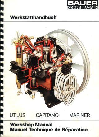 Bauer Compressor Service Technician workshop manual 1988 Front cover