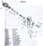 SMT Genesis scuba tank pillar valve dissasembly diagram